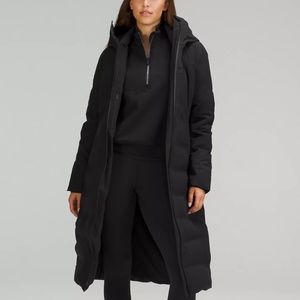 Lululemon Sleet Street Long Jacket Black size 2